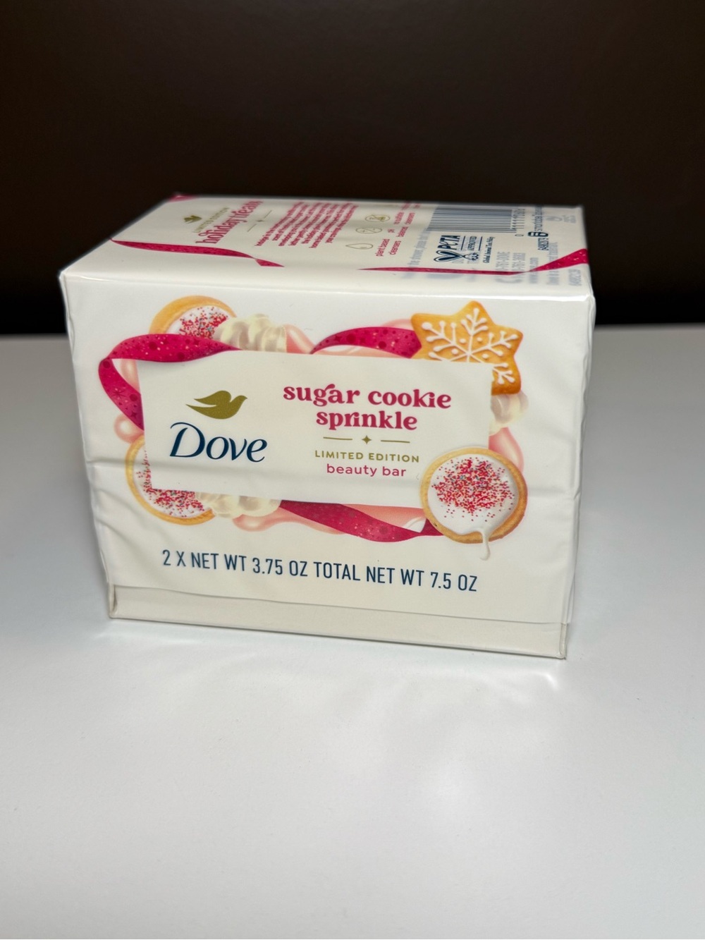 NEW Dove Sugar Cookie Sprinkle Beauty Bar 2-Pack Holiday Limited Edition Soap - Picture 4 of 4